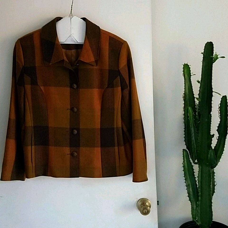 Avoca Wool Blazer Made In Ireland Sz 14